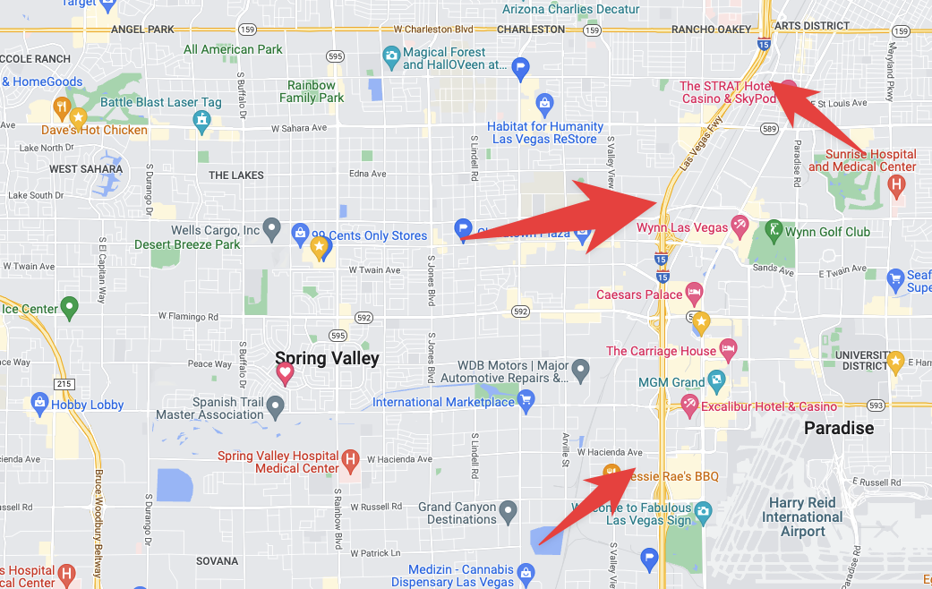 The Hooked Las Vegas Strip